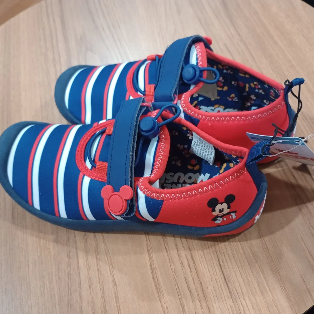 Size 13/1 Disney Mickey Mouse Water Shoes for Boys